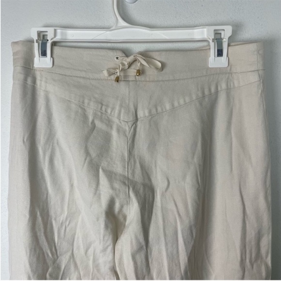 ANTHROPOLOGIE Leifsdottir Starboard Colorblocked Wide-Legs Linen Blend US 6 - Picture 3 of 8
